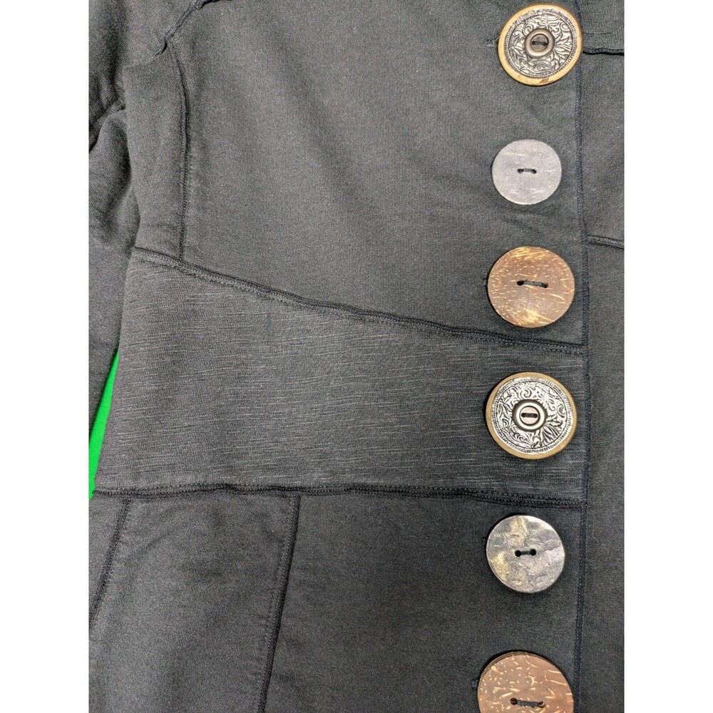 Neon Buddha Multi Button Patchwork Jacket Zenful … - image 5